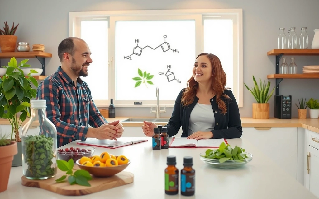 Founders passionately discussing natural ingredients